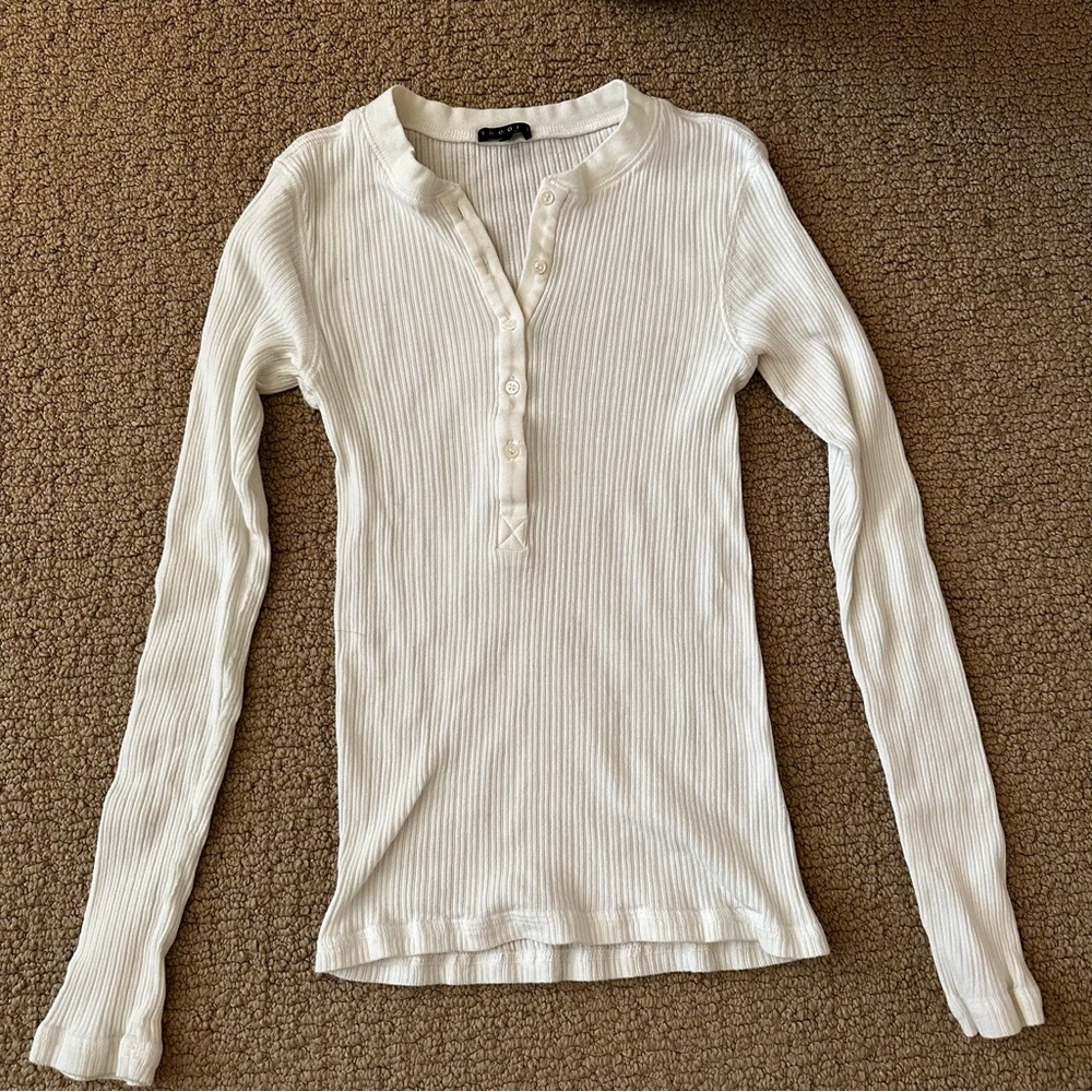 Theory ribbed long sleeve t-shirt.